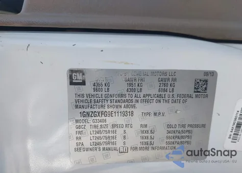 2014 Chevrolet Express 3500 Ls from USA, damaged, VIN 1GNZGXFG9E1119318